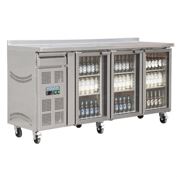 Polar U-Series Premium Bar Fridge 2 Door St/St 366Ltr CK490-A - Hospitality Connect