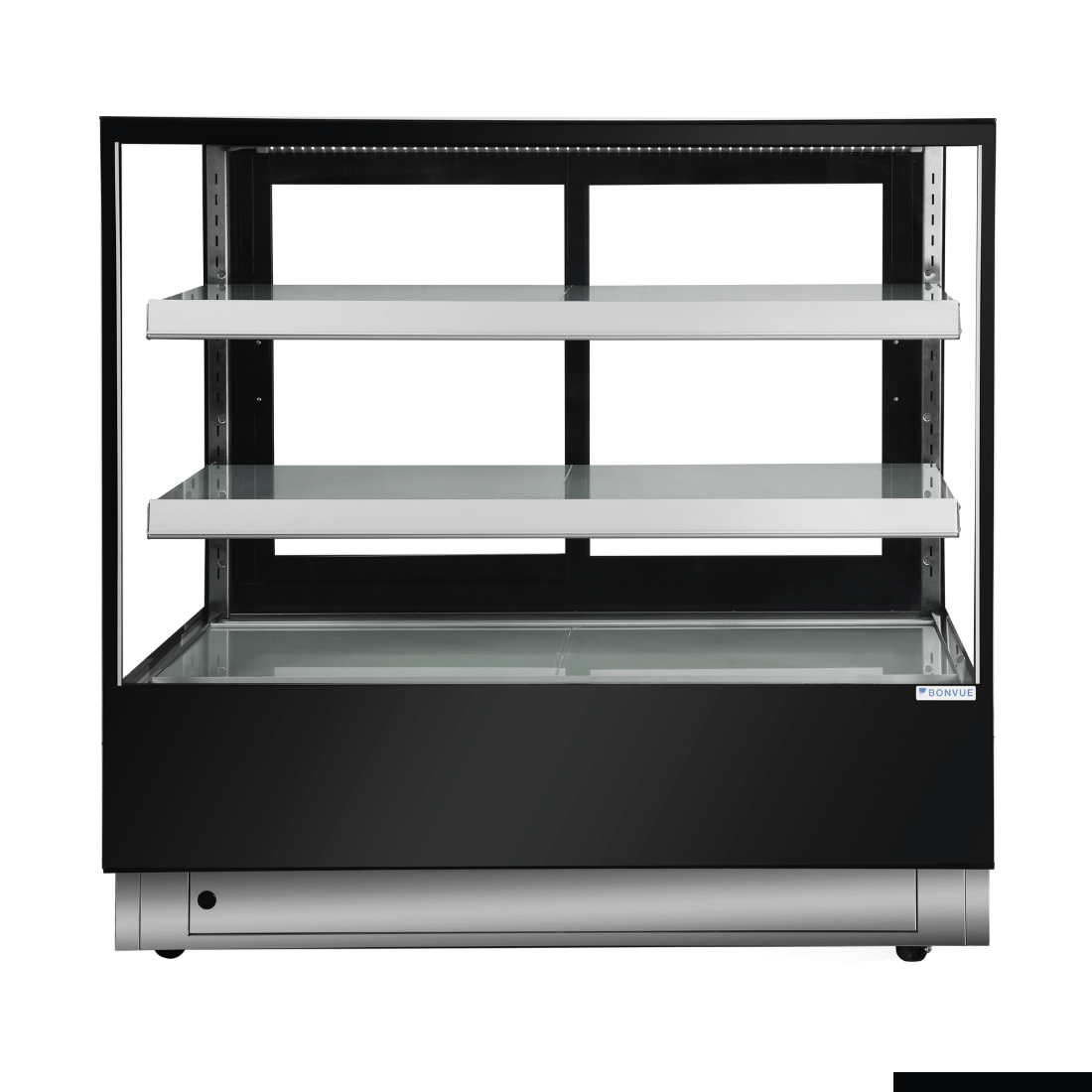 Bonvue CL1200-2S 3-level square cold food display with lower base, 240V, 1200x705x1250mm