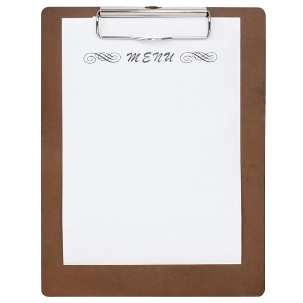 Wooden Menu Clipboard A4 330x240mm - Hospitality Connect