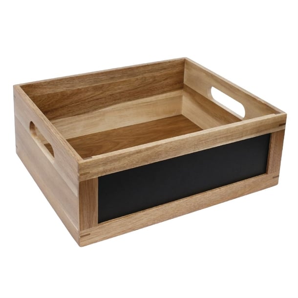 Olympia Display Crate with Blackboard Side 1/2 GN - Hospitality Connect