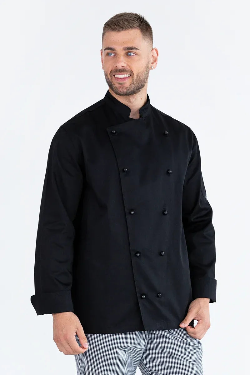 Aussie Chef Prochef Classic Black Long Sleeves-XL Jacket