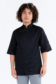 Aussie Chef Prochef Classic Black Short Sleeves-2XL Jacket