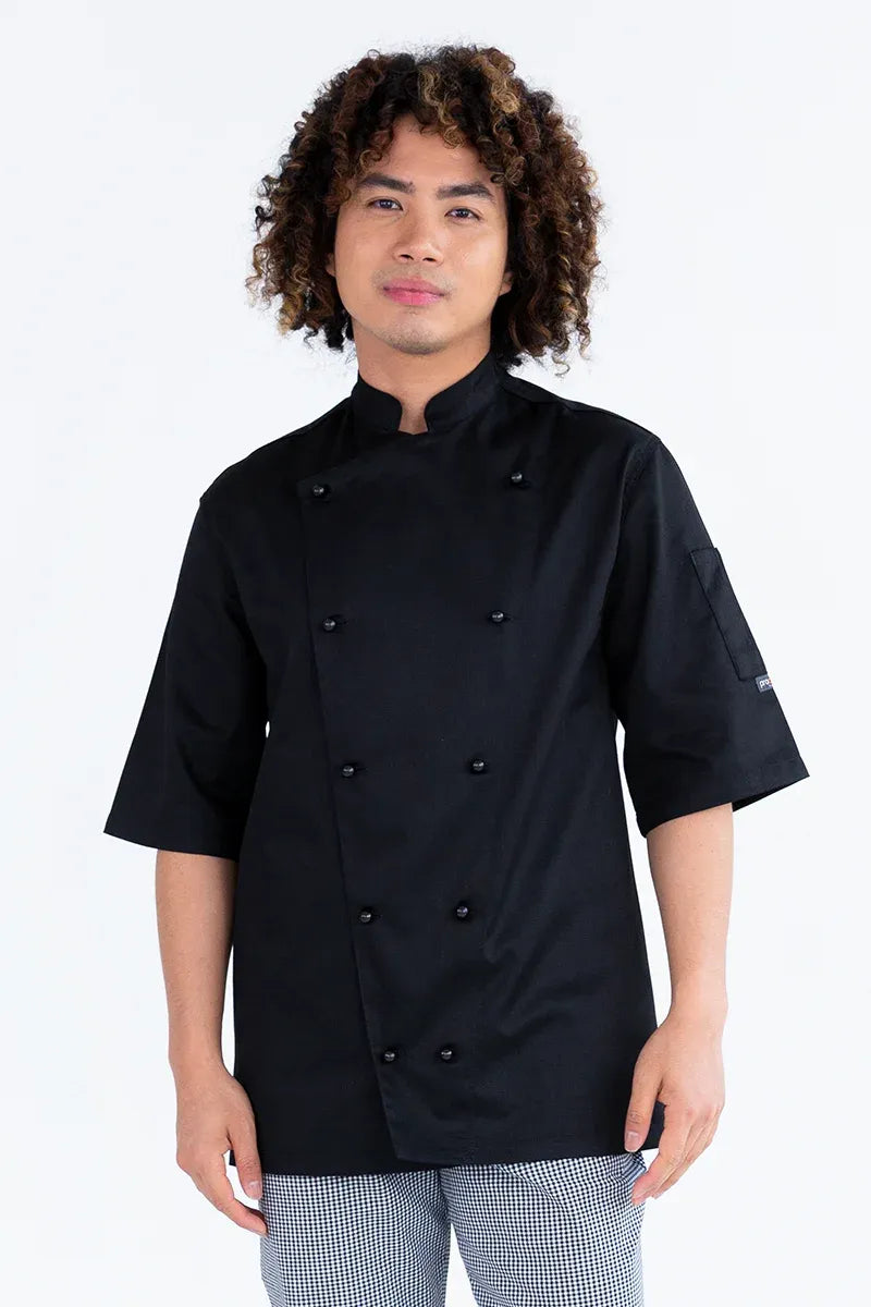 Aussie Chef Prochef Classic Black Short Sleeves-M Jacket