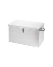 3Monkeez freestanding glass rack add-on bay with end frame and four tray slides, made of durable 304 stainless steel.