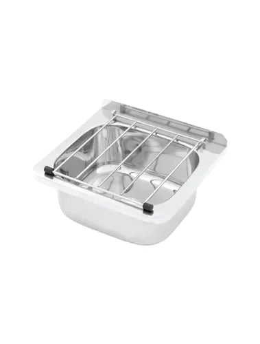 3Monkeez Cleaner's Sink with Grate. 90mm Outlet. 304 Grade S/S With Legs AB-CS-L - Hospitality Connect