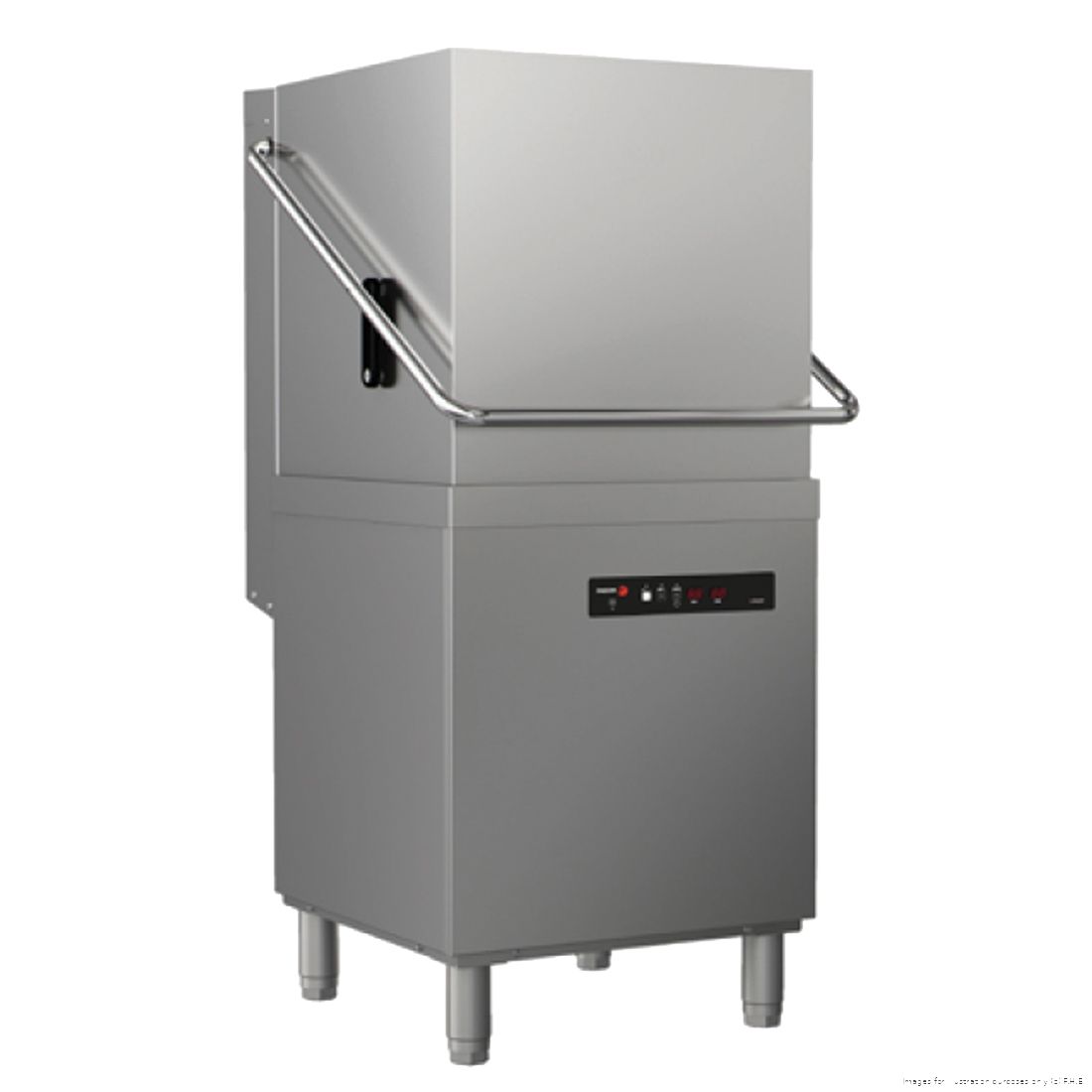 Fagor EVO-CONCEPT CO-142BDD pass-through dishwasher with stainless steel hood and wash chamber
