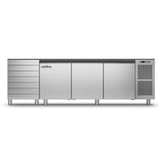 Coldline Pizza Prep Counters - 3 Door + Drawers without Display TZS17/1MC. - Hospitality Connect