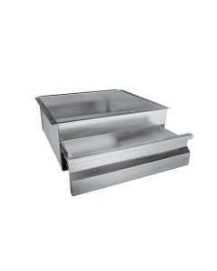 3Monkeez Compact Stainless Steel Drawer - No Locks SS CDRAWER