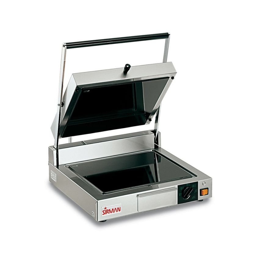 Sirman Cort VT L-L Ceran Ceramic Glass Single Head Sandwich Grill with Smooth Top and Bottom