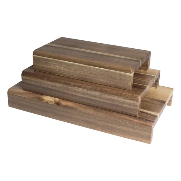 Olympia FSC Acacia Wood Riser Set (Set 3) - Hospitality Connect