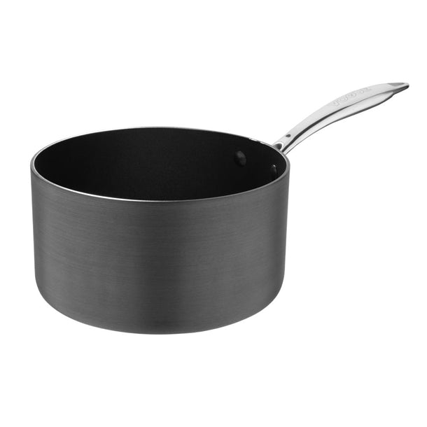 Vogue Annodised Aluminium Non Stick Sauce Pan 200mm - Hospitality Connect