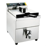 Apuro Single Tank Single Basket Induction Fryer 8Ltr  CP793-A - Hospitality Connect