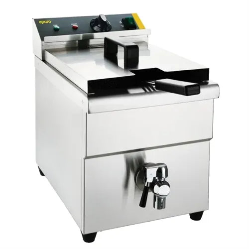 Apuro Single Tank Single Basket Induction Fryer 8Ltr  CP793-A - Hospitality Connect