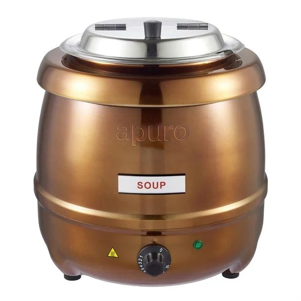 Apuro Copper Finish Soup Kettle - 10Ltr - Hospitality Connect