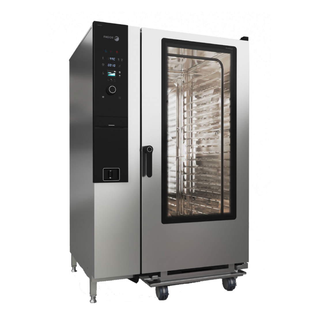 Fagor iKore Concept Electrical PureSteam Combi Oven 20 x GN2/1 with Trolley 1162Wx1074Dx1841Hmm 415V 67.2kW/3~N - CPW-202ERLWS