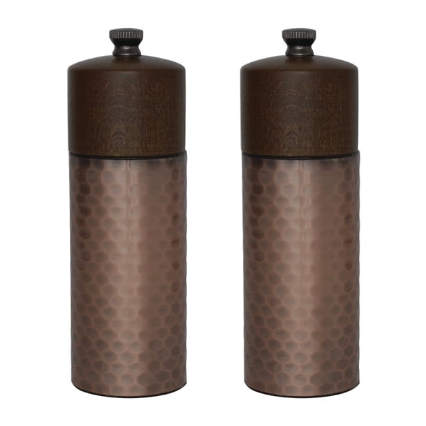 Olympia Copper Wood Mill Set - 150mm 6" (Set 2) - Hospitality Connect