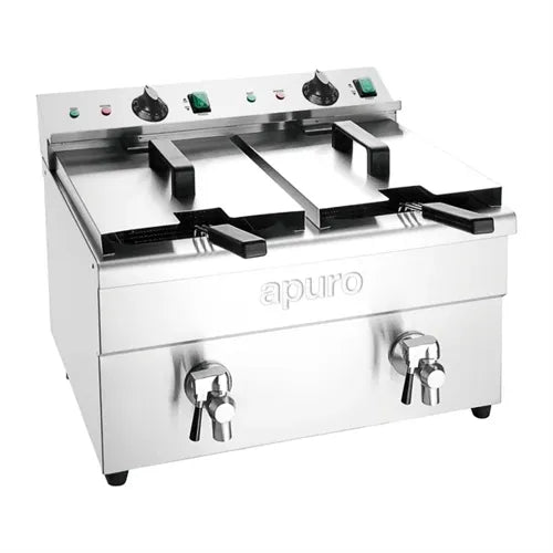 Apuro Double Induction Fryer - 2x3kW CT012-A - Hospitality Connect