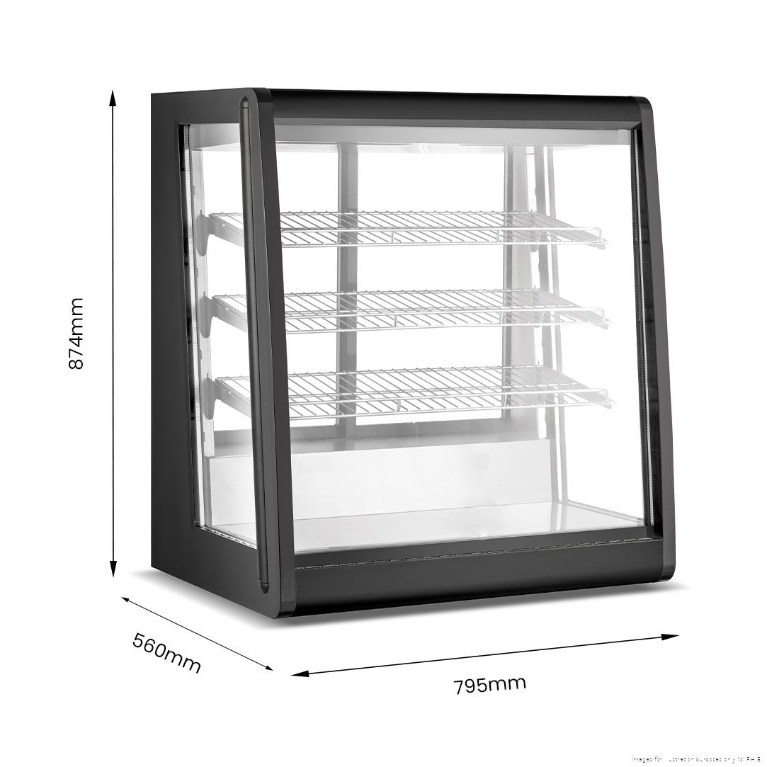 Bonvue CTA-196 chilled angled countertop cold food display case