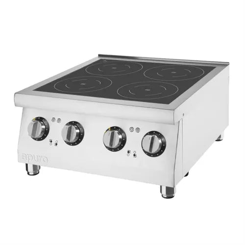 Apuro 4 Zone Induction Hob 2 x 3kW CU558-A - Hospitality Connect
