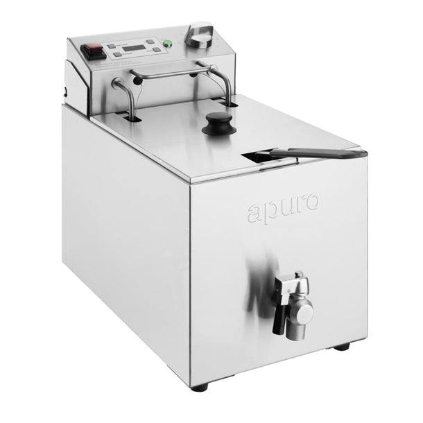 Apuro Single Electric Fryer with Timer - 8Ltr - 2.9kW - Hospitality Connect