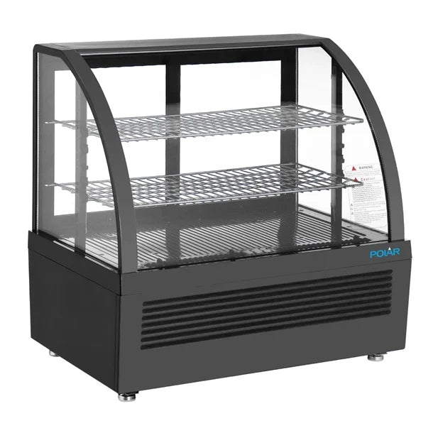 Polar C-Series Countertop Display Fridge Black - 100Ltr CU636-A - Hospitality Connect
