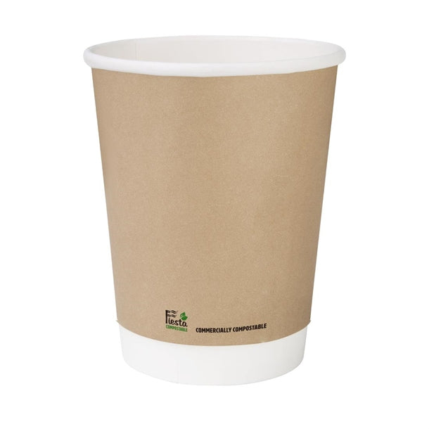 Fiesta Compostable Hot Cup Single Wall Kraft - 225ml (Box 1000)