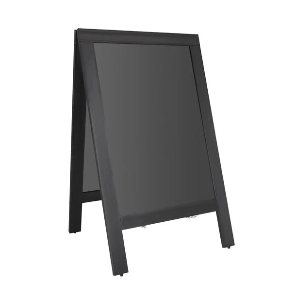 Olympia Pavement Board Black Wooden Frame 700x1200mm - Hospitality Connect