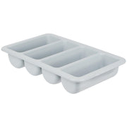 KH CUTLERY BOX 4 COMPARTMENT GREY PLASTIC