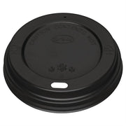 Fiesta Recyclable Lid for Hot Cups- Black - 340/455ml (Pack 1000)