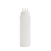 Vogue Squeeze Bottle Clear 3 Nozzle - 36oz - Hospitality Connect