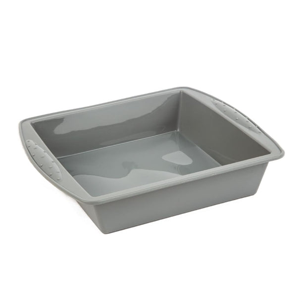 Vogue Silicone High Heat Flexible Square Bake Pan - 245x245mm 9 1/2x9 1/2" - Hospitality Connect