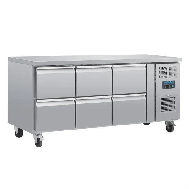 Polar U-Series Six Drawer Gastronorm Counter Fridge DA548-A