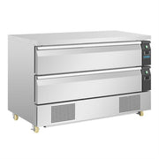 Polar U-Series Double Drawer Counter Fridge Freezer 4xGN DA996-A - Hospitality Connect