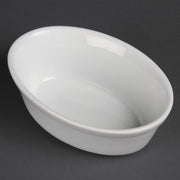 Olympia Whiteware Oval Pie Bowl - 52x161x116mm 2x6.3x4.5" (Box 6) - Hospitality Connect