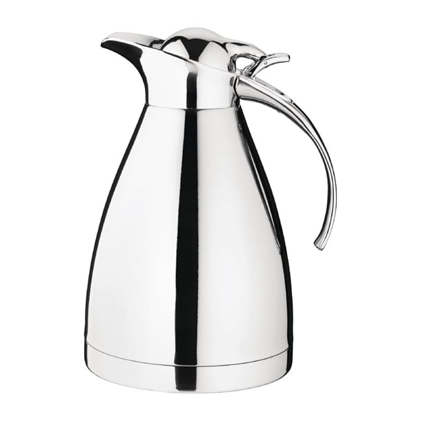 Olympia Vacuum Jug St/St Double Wall hinged lid - 1Ltr - Hospitality Connect