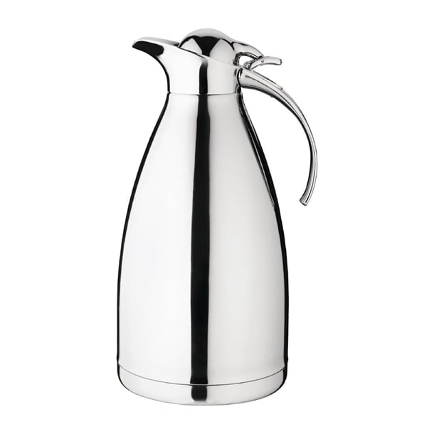 Olympia Vacuum Jug St/St Double Wall hinged lid - 2Ltr - Hospitality Connect