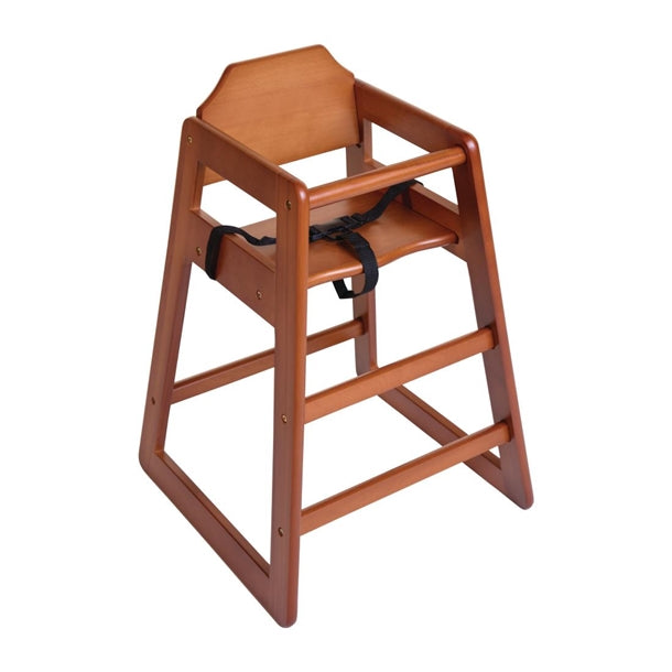Bolero Wooden Highchair Dark Wood DL901