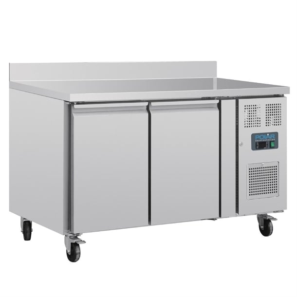 Polar U-Series Double Door Counter Fridge with Upstand 282Ltr - Hospitality Connect