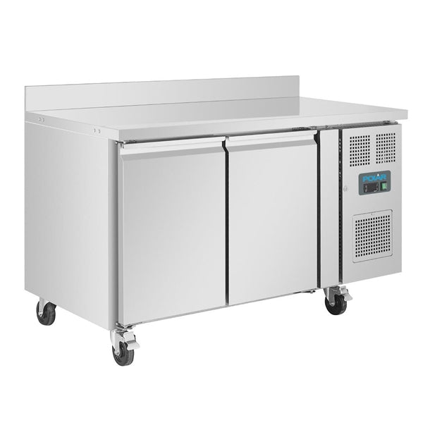 Polar U-Series Triple Door Counter Fridge with Upstand 417Ltr DL915-A - Hospitality Connect