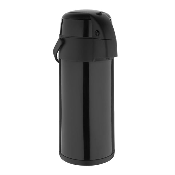 Olympia Pump Action Airpot St/St Double Wall Black - 5Ltr - Hospitality Connect