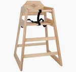 Bolero Wooden High Chair Natural Finish