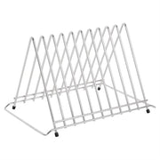Hygiplas Stainless Steel Heavy Duty Chopping Board Rack - 10 Slots - Hospitality Connect