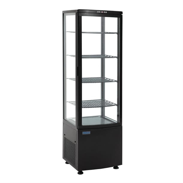 Polar C-Series Curved Door Display Fridge 235Ltr Black - Hospitality Connect