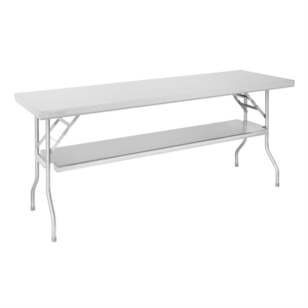 Vogue Folding Work Table St/St - 1830x760x780mm 73x30x30 3/4" - Hospitality Connect