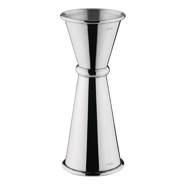 Olympia Barware Banded Jigger St/St - 25/50ml - Hospitality Connect