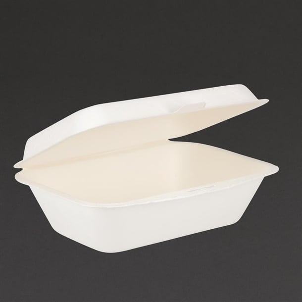 Fiesta Green Compostable Hinged Container - 66x135x182mm (Pack 250)