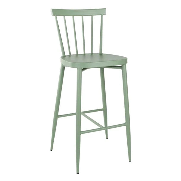 Bolero Windsor Aluminium Stools Green (Set 2)
