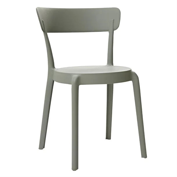 Bolero Mila Café Chairs Moss Grey (Pack 2) DX974 - Hospitality Connect