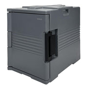 Vogue Thermo-Box 600 Front Loading Box Black for GN Pan Size - 465x610x630mm DX993 - Hospitality Connect