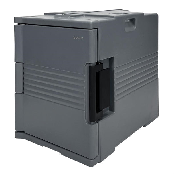 Vogue Thermo-Box 600 Front Loading Box Black for GN Pan Size - 465x610x630mm DX993 - Hospitality Connect